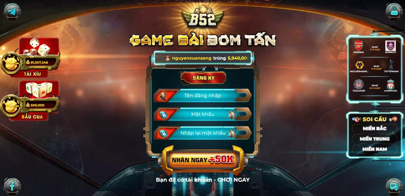 Hướng dẫn đăng nhập B52 nhanh chóng nhất